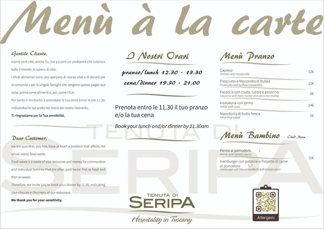 Tenuta Seripa Affittacamere Sassetta